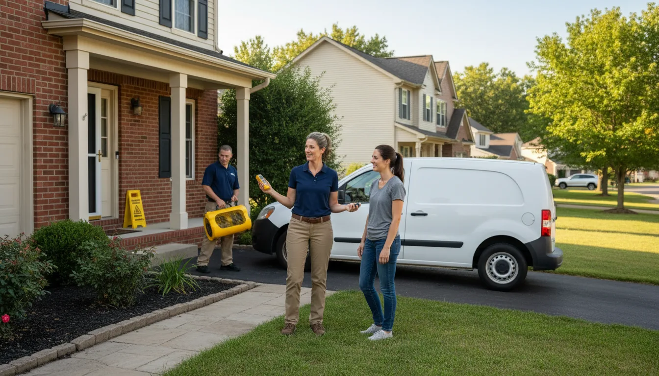 Water restoration image for Dehumidification And Cleanup Services in Stony Ridge, OH